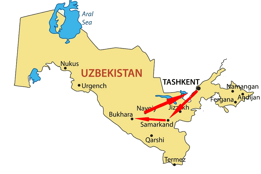Karta-Uzbekistana